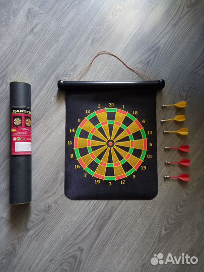 Дартс магнитный для детей и взрослых, 6 дротиков