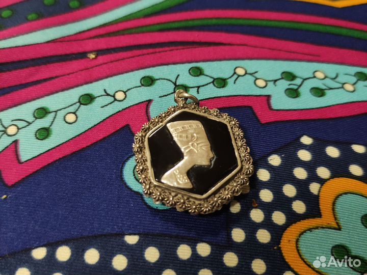 Серебряный кулон СССР