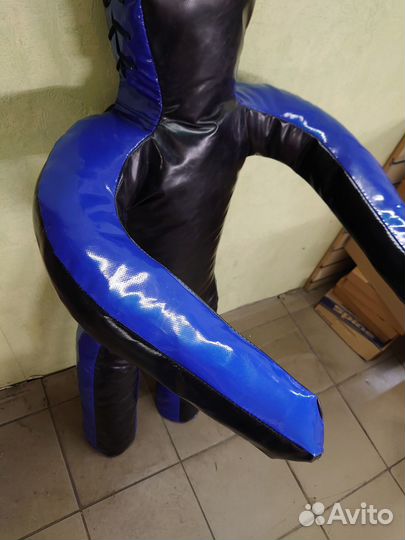 Манекен борцовский 130 см черно-синий