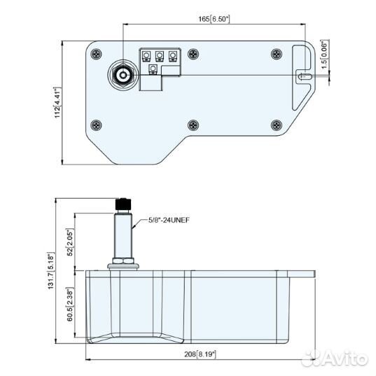 Мотор стеклоочистителя TMC 00906 24В 83-120 2ск ва