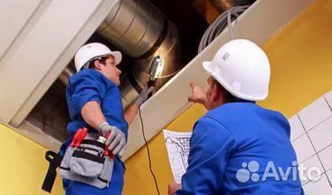 Бригада монтажников систем вентиляции