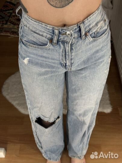 Джинсы женские прямые h&m