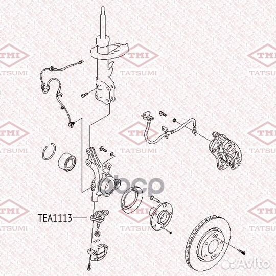 Опора шаровая TEA1113 tatsumi