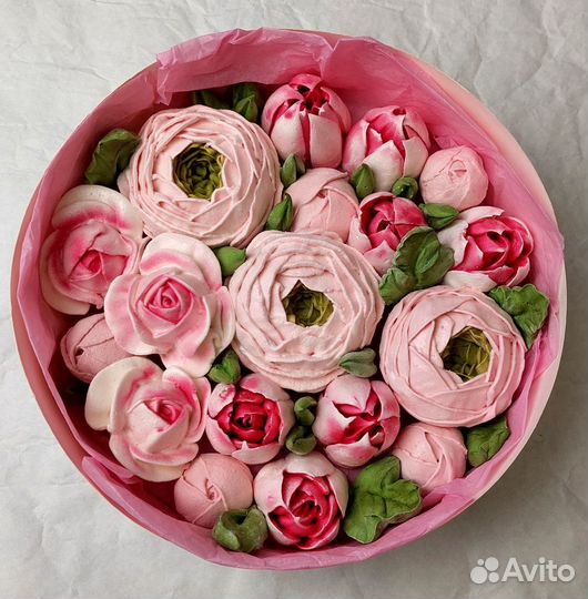 Съедобные букеты из зефира.Сладкий подарок