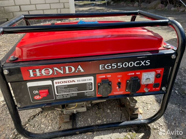 Бензиновый генератор Honda eg5500cxs
