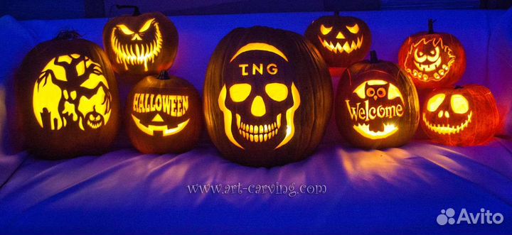 Необычные Тыквы на Хэллоуин на заказ