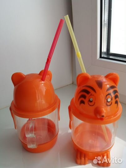 Стаканчик для ребенка, с трубочкой