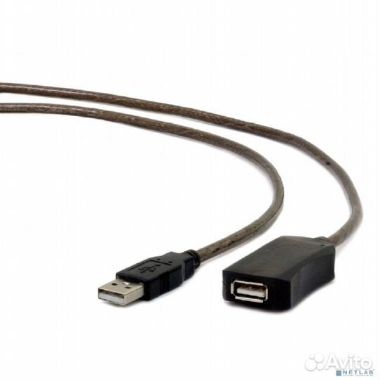 Cablexpert Кабель удлинитель USB 2.0 активный, AM/AF, 15м (UAE-01-15M)