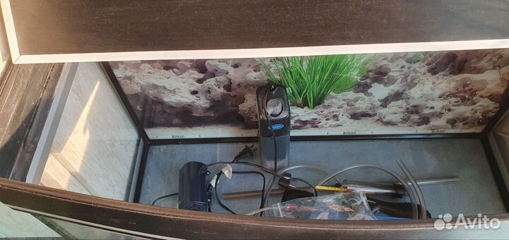 Панорамный аквариум 100л