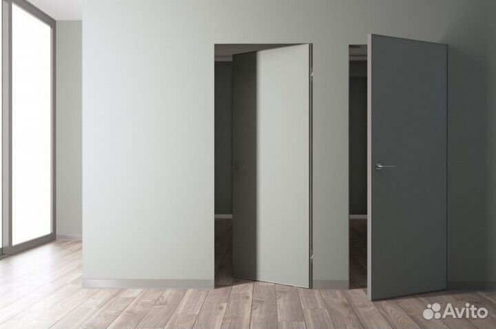 Скрытые двери межкомнатные под отделку