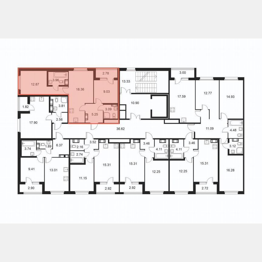 2-к. квартира, 54 м², 2/9 эт.