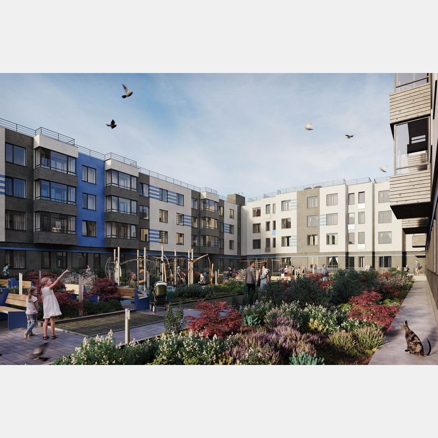 2-к. квартира, 54,1 м², 1/4 эт.