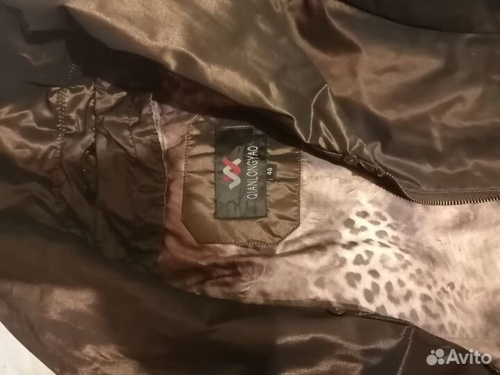 Женское зимнее пальто 48-50 размер подклад кролик