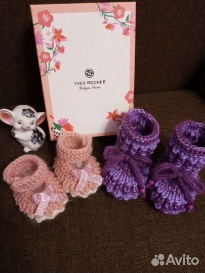 Вяжу на заказ варежки, носки, пинетки