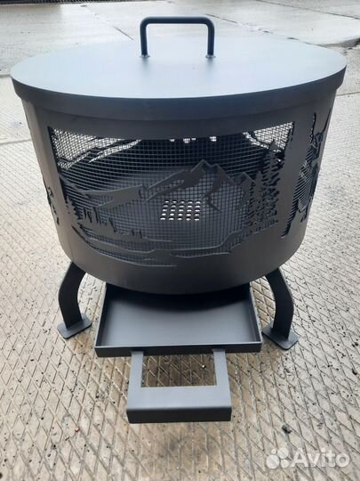 Костровая чаша с крышкой