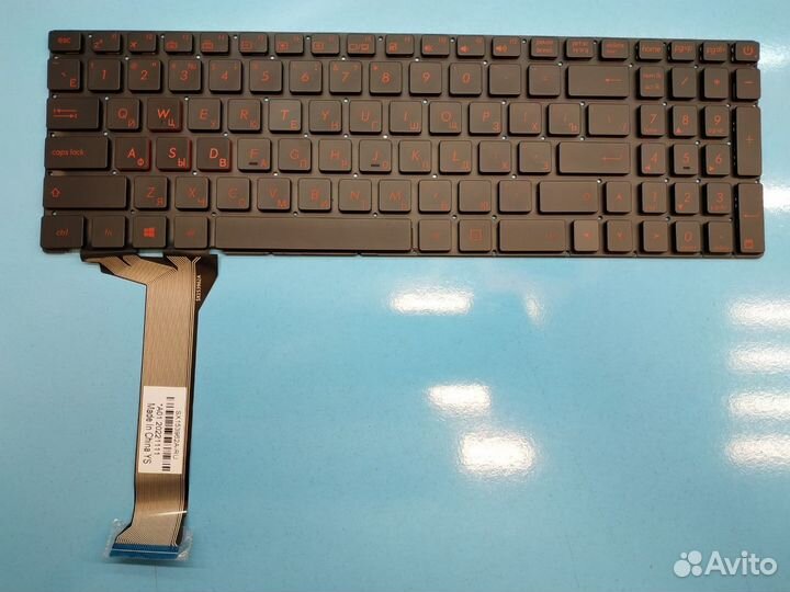 Клавиатура ноутбука Asus N551 GL551 красная подсв