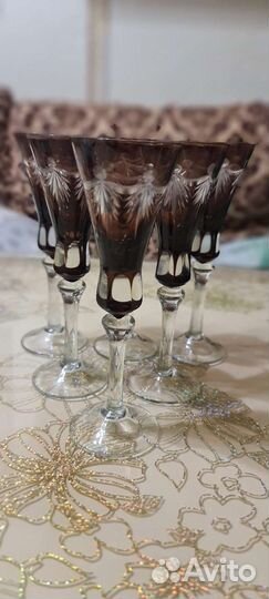 Фужеры Марганцевое стекло