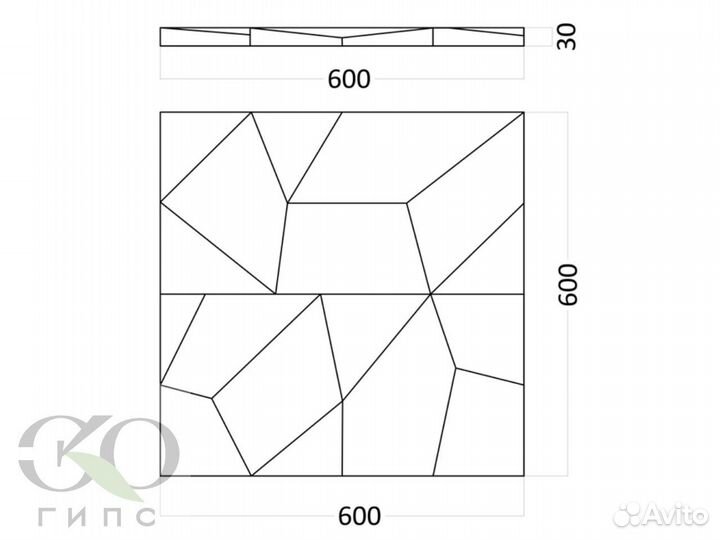 3D Гипсовые панели современный дизайн