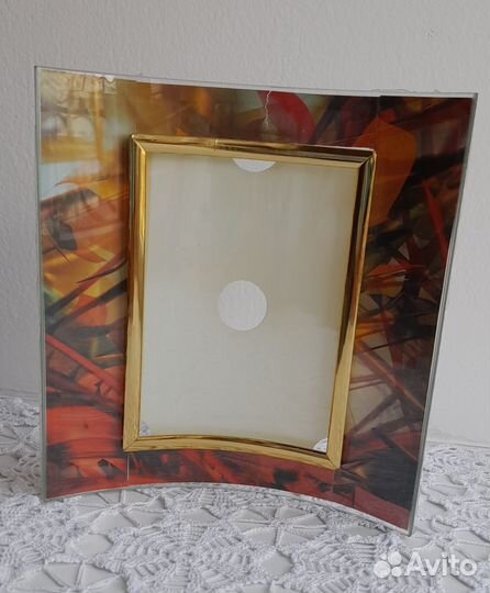 Рамка для фото 9 х12, изогнутое стекло