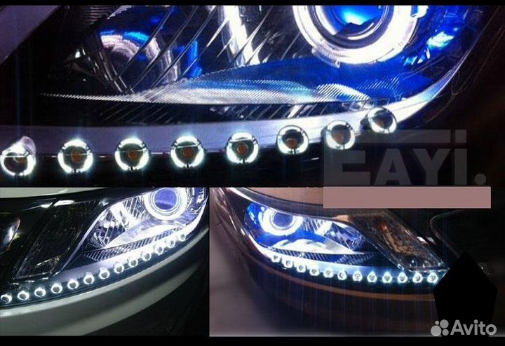 Вставка в фары. Дневные ходовые огни. дхо