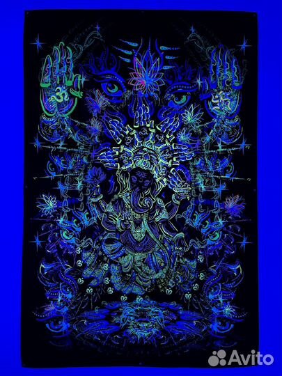 Индийские полотна Флюрные Полотна Декор Стен UV