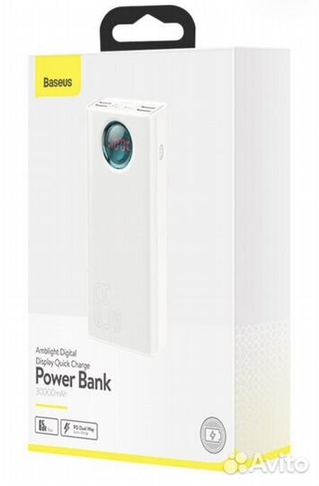 65W Очень мощный Power Bank Baseus 30000mAh