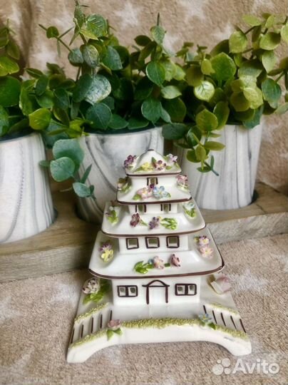 Coalport Пагода фарфор винтаж ручная работа