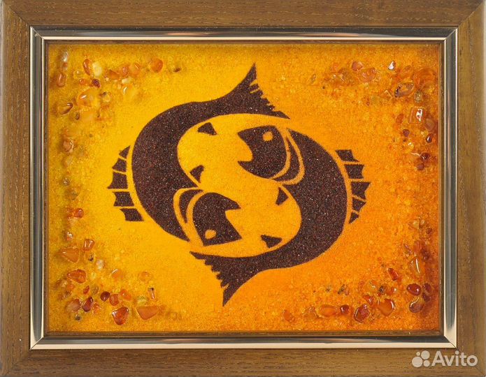Картина из янтаря - Знаки зодиака 