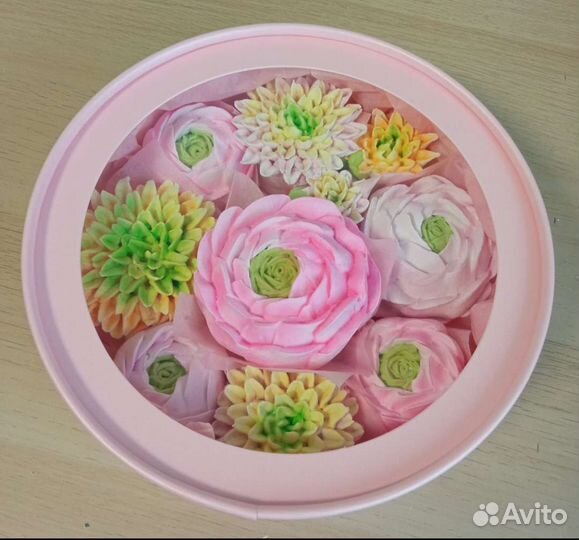 Зефирный букет в коробке