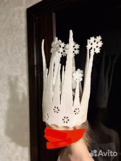 Корона снежной королевы 2шт для мамы и дочки