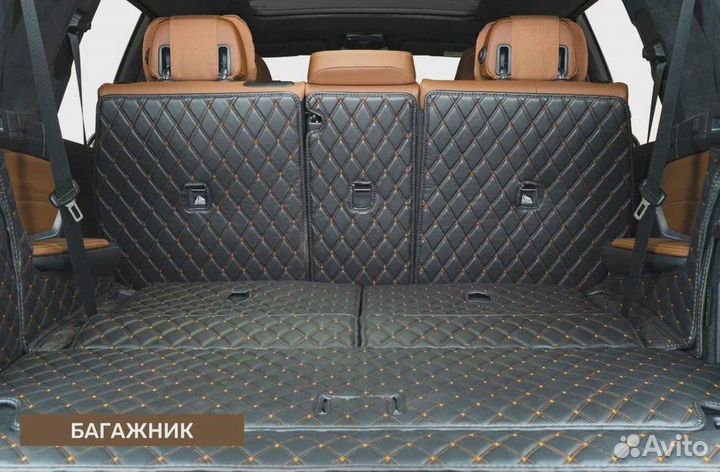 3д коврики из экокожи в салон авто с бортами