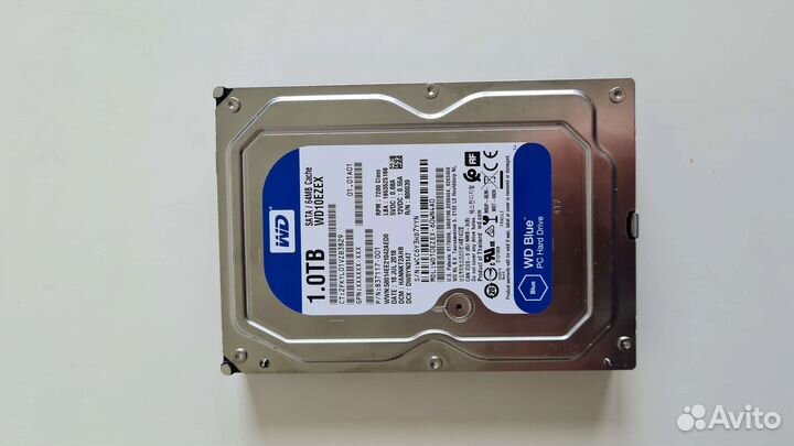 Жесткий диск HDD WD blue 1 тб