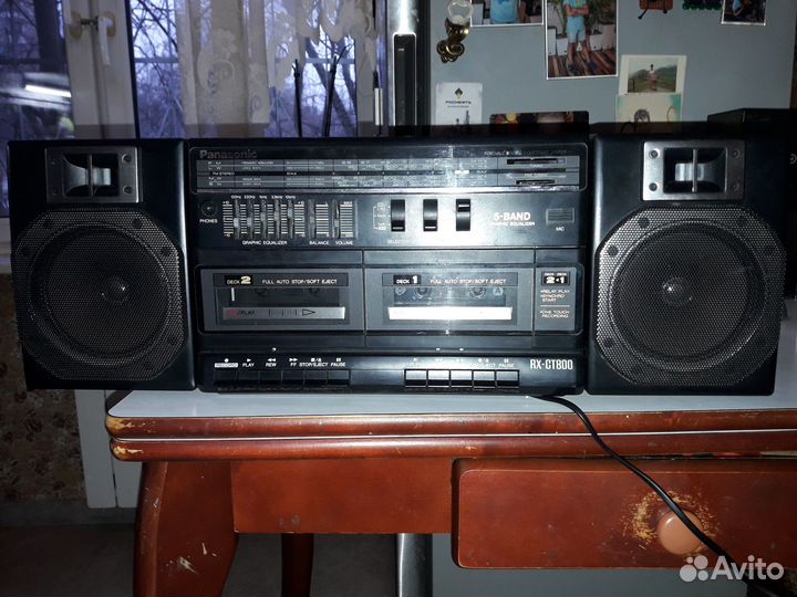 Двухкассетный магнитофон радио Panasonic RX-CT80