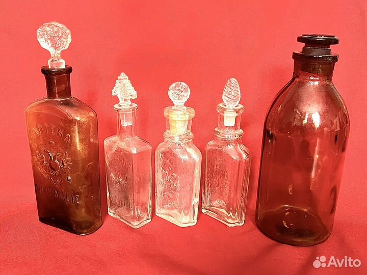 Пузырьки, царские, гербовые, аптека, парфюмерия