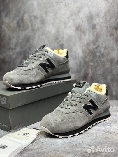 Мужские зимние кроссовки с мехом New Balance 574