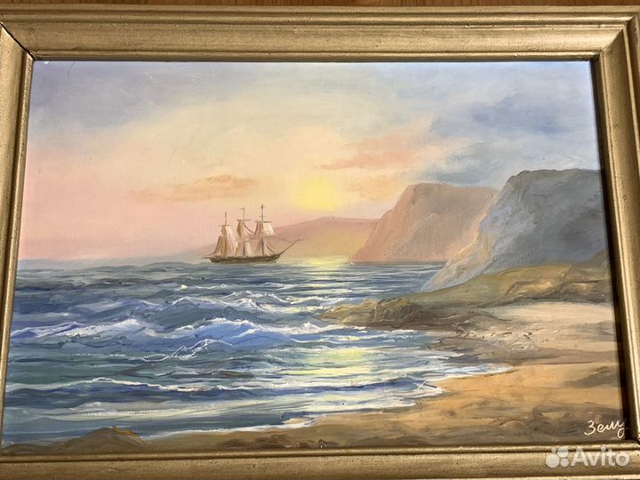 Картина Морской пейзаж 1998г