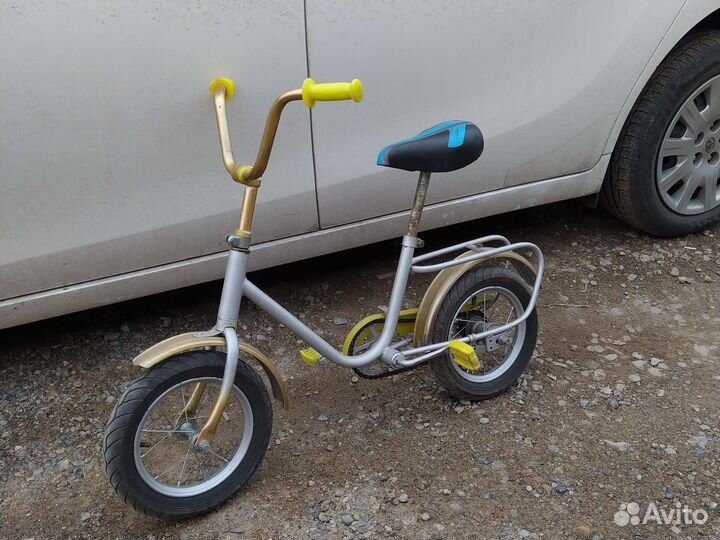 Детский велосипед мишка