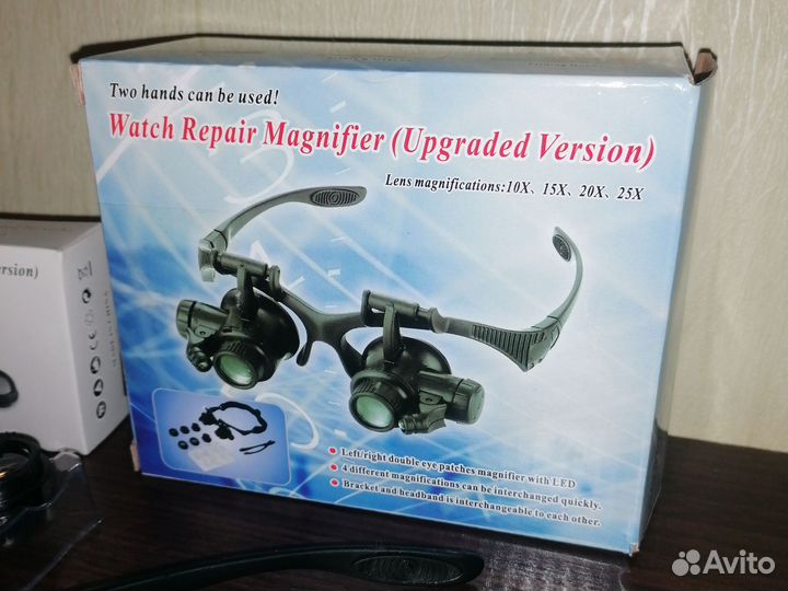 Очки лупа с подсветкой