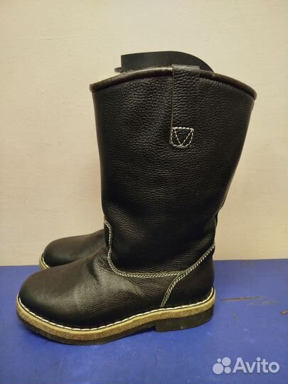 Унты кожаные мужские зимние