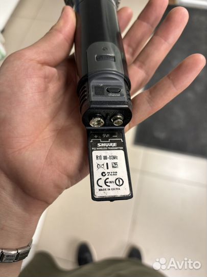 Радиомикрофон shure pg58 с базой pg4