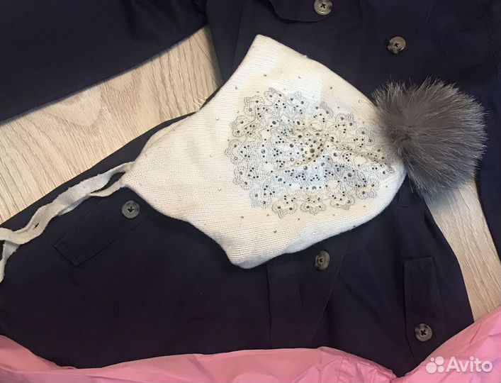 Шапка chobi Кашемир лама Crystal Svarovski