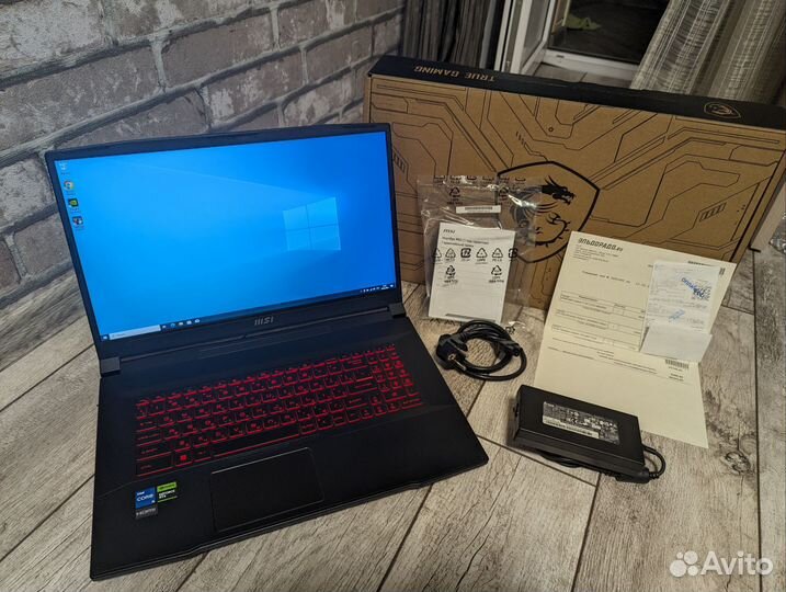 Игровой MSI 17.3”/i5-11th/RTX 2050/512 M.2/8 DDR4