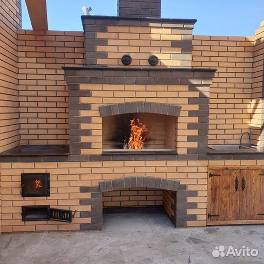 Кладка мангальных зон и малых строений