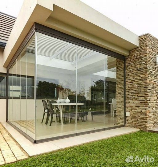 Безрамное Остекление дома