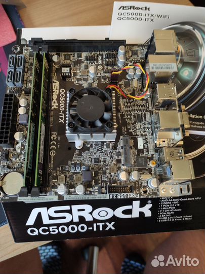 Материнская плата asrock qc5000-itx