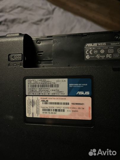 Продам ноутбук asus