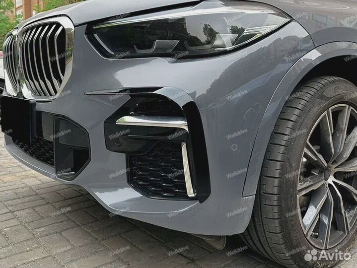 Клыки верхние BMW X5 G05 M-tech дорест черные