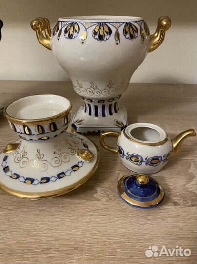 Самовары фарфор лфз, Гжель