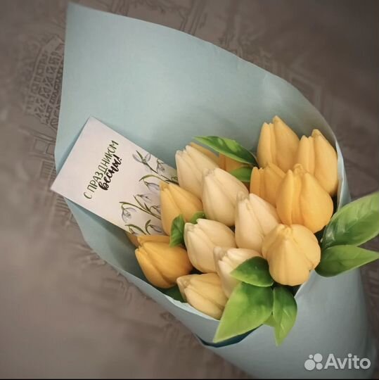 Шоколадные тюльпаны и пионы