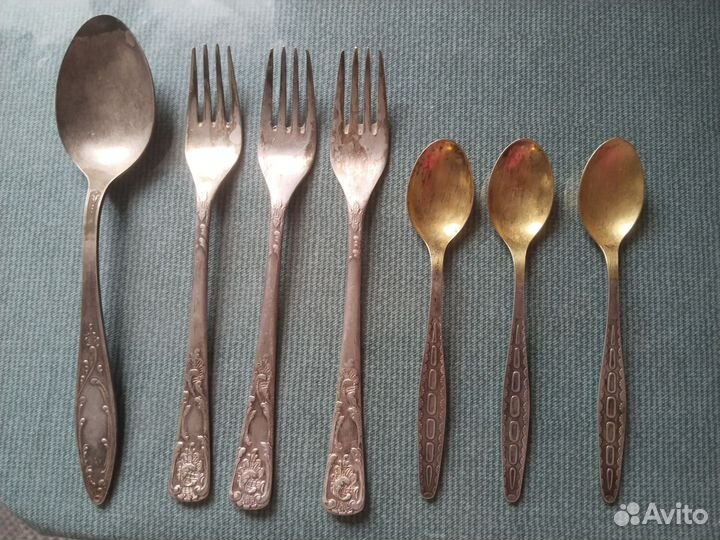 Ложки и вилки СССР мельхиор